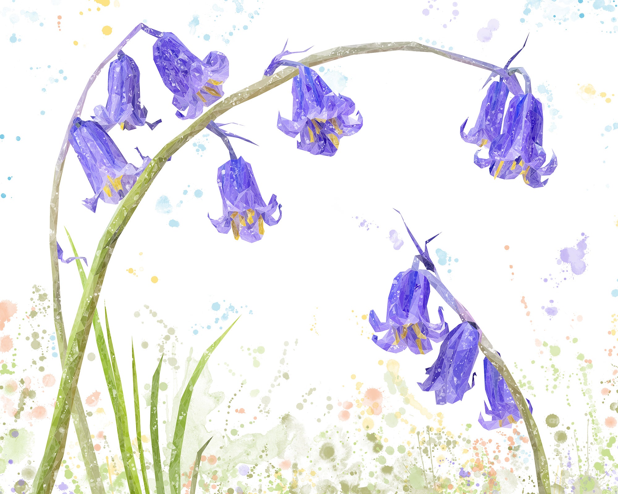 "Bluebells" Kitchen Splashback