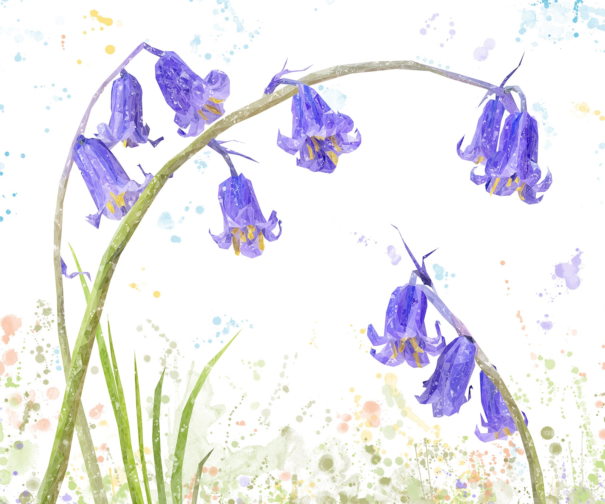 "Bluebells" Kitchen Splashback