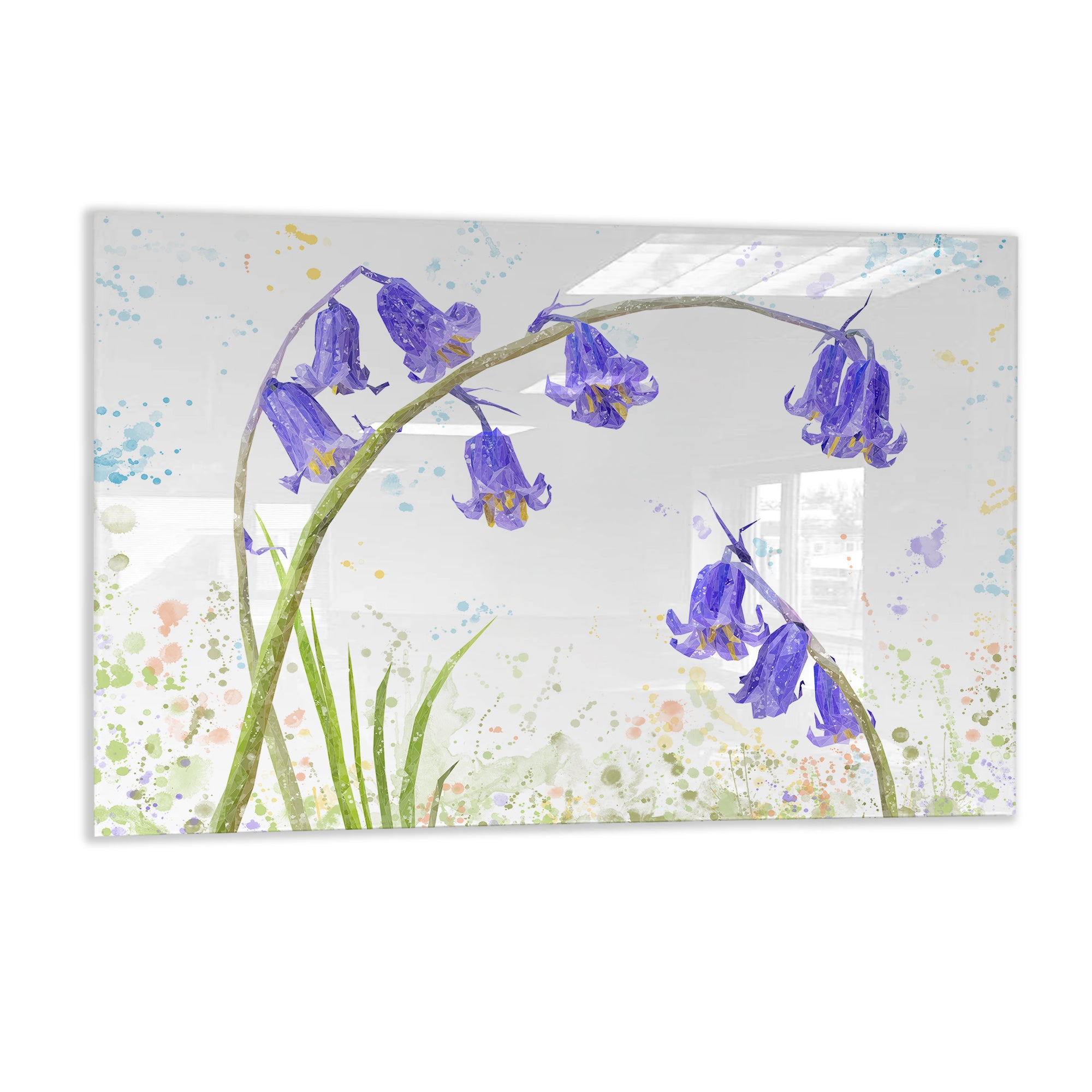 "Bluebells" Glass Wall Art