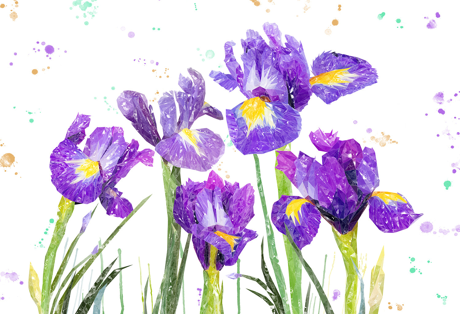 NEW! "Purple Haze" Iris Kitchen Splashback