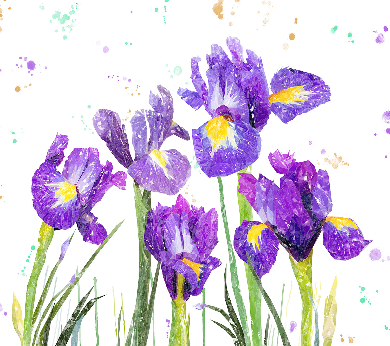 NEW! "Purple Haze" Iris Kitchen Splashback