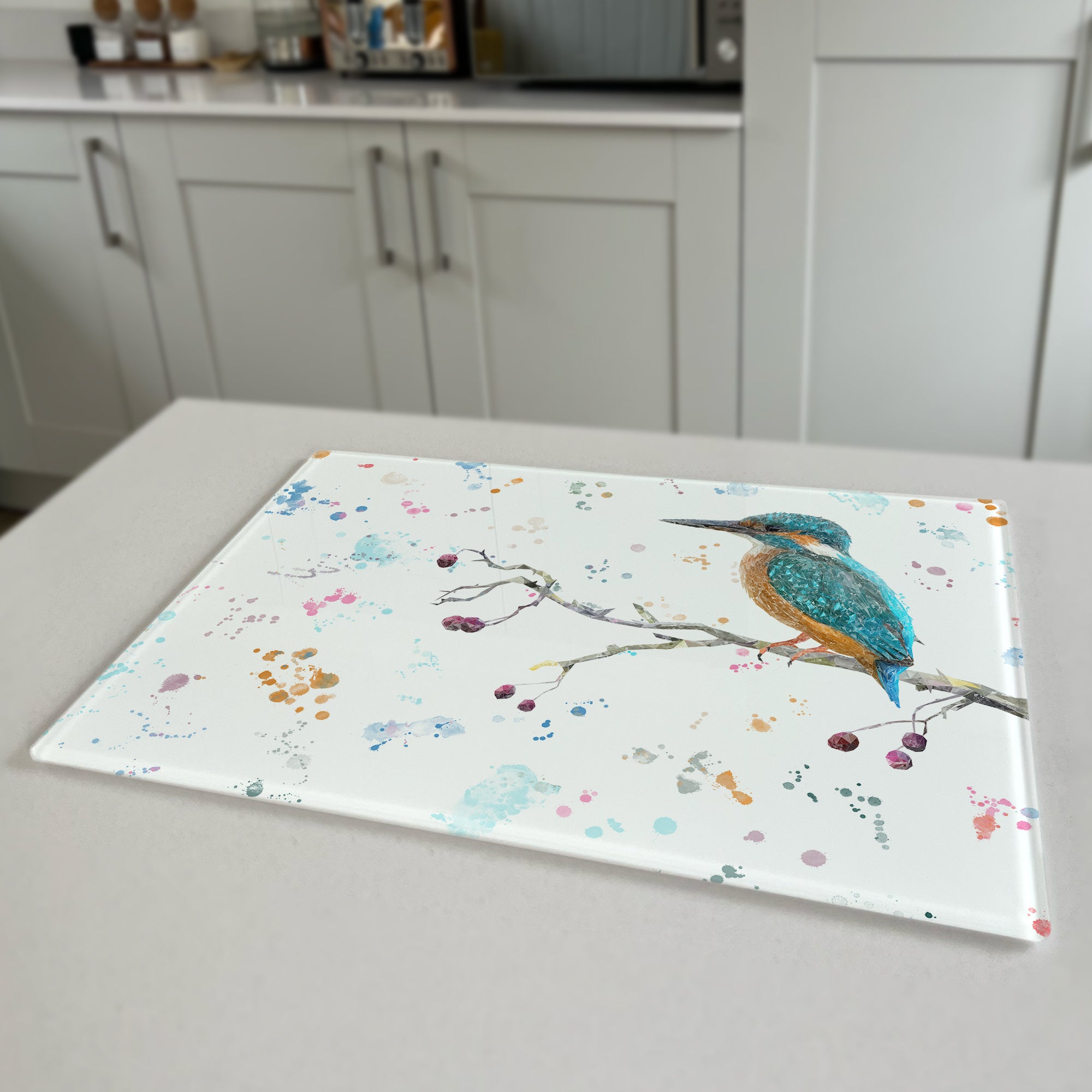 NEW! On the Lookout, Premium Glass Worktop Saver - Andy Thomas Artworks