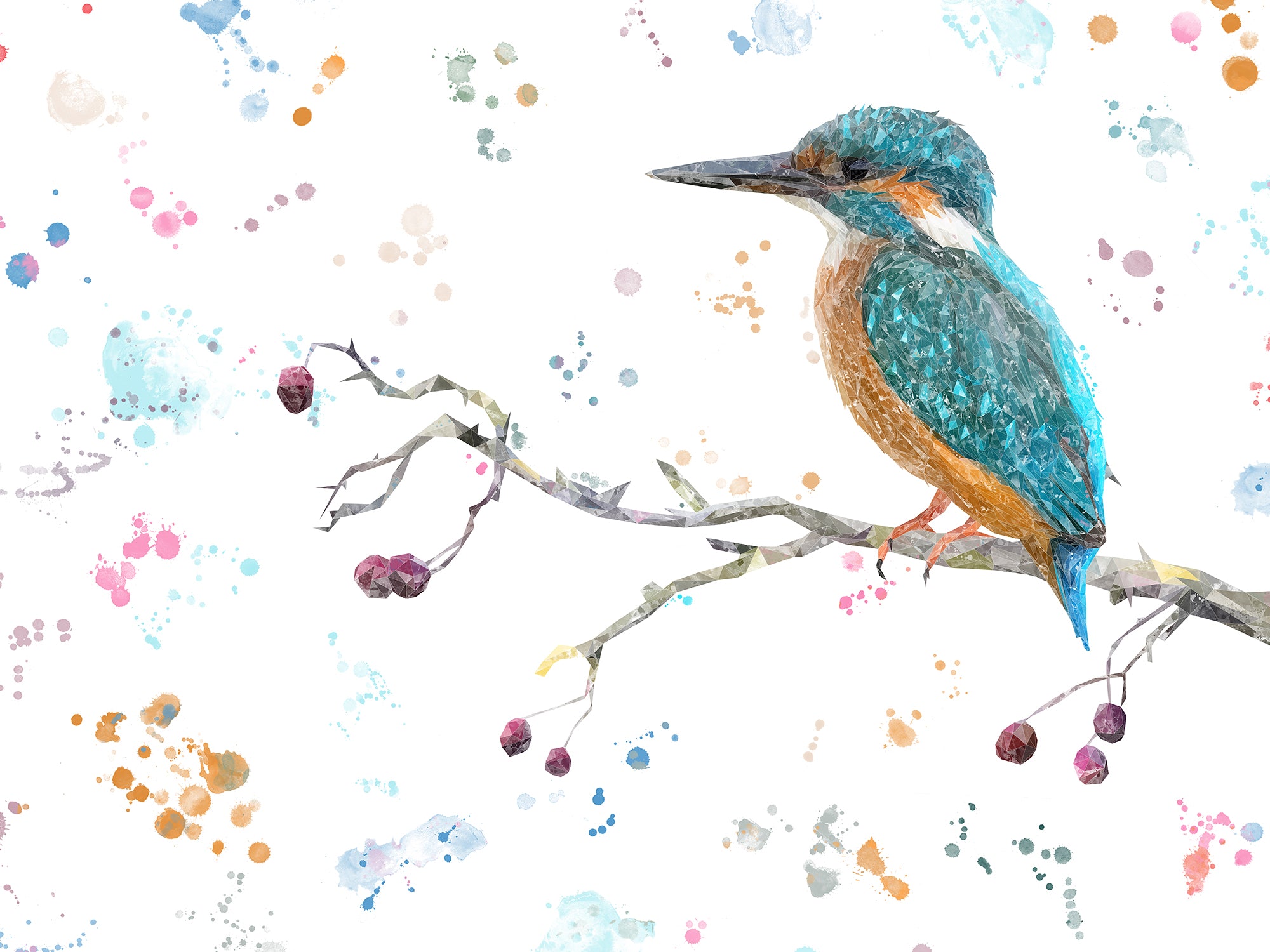 NEW! "On the Lookout" The Kingfisher Kitchen Splashback