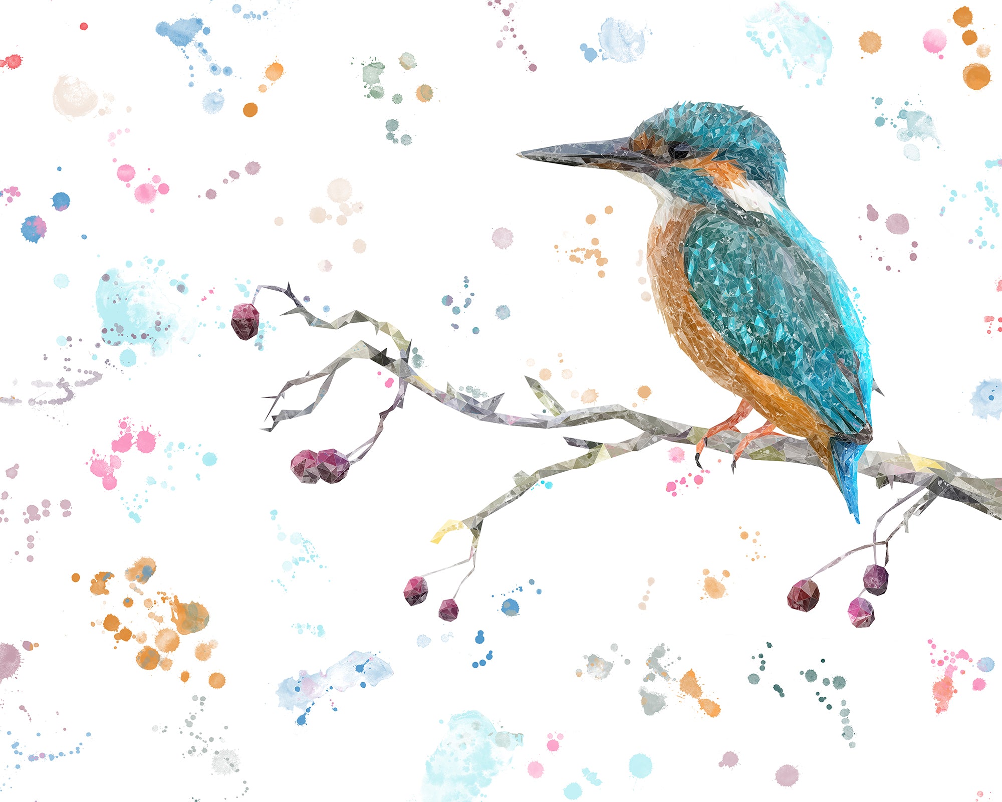 NEW! "On the Lookout" The Kingfisher Kitchen Splashback