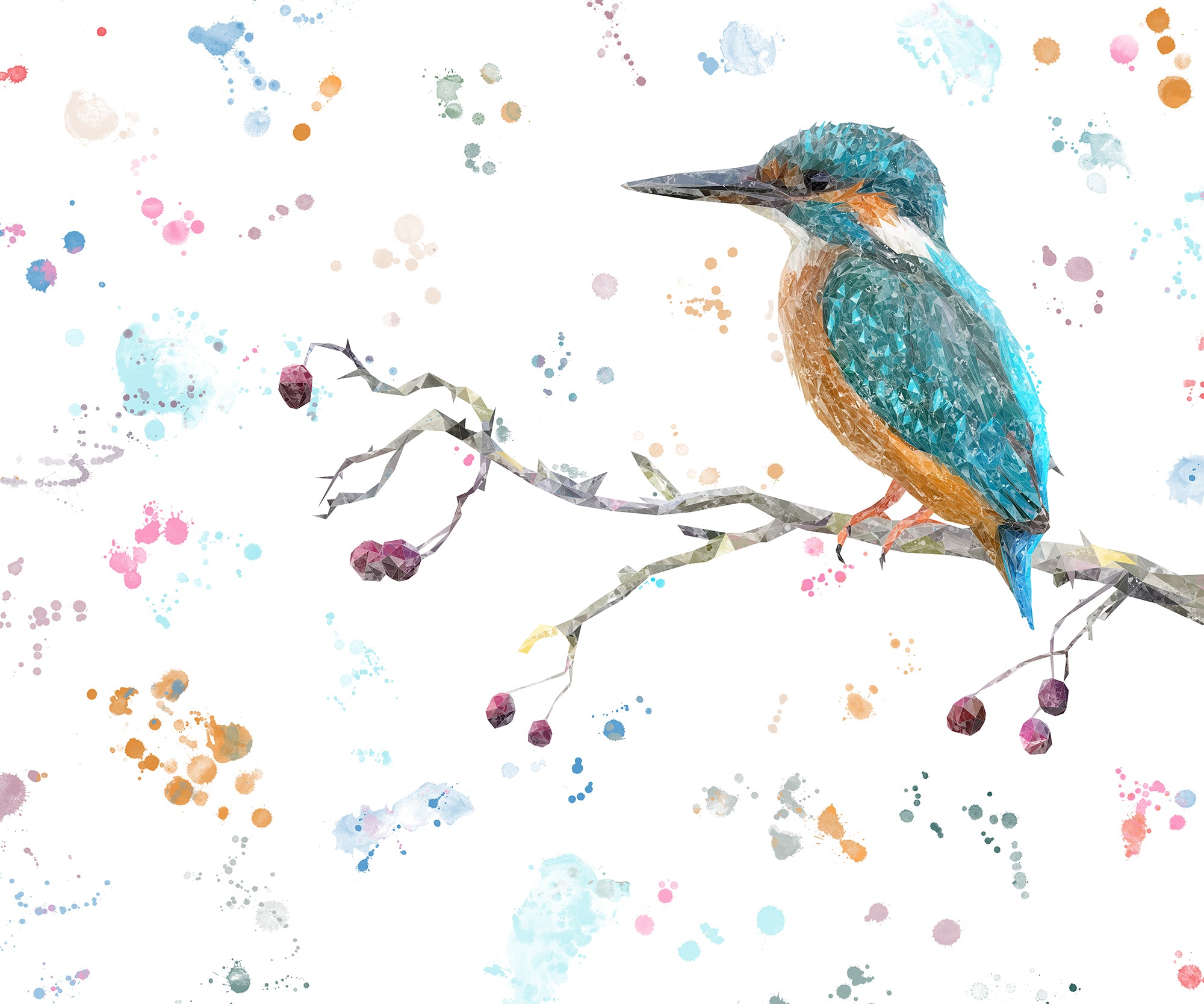 NEW! "On the Lookout" The Kingfisher Kitchen Splashback