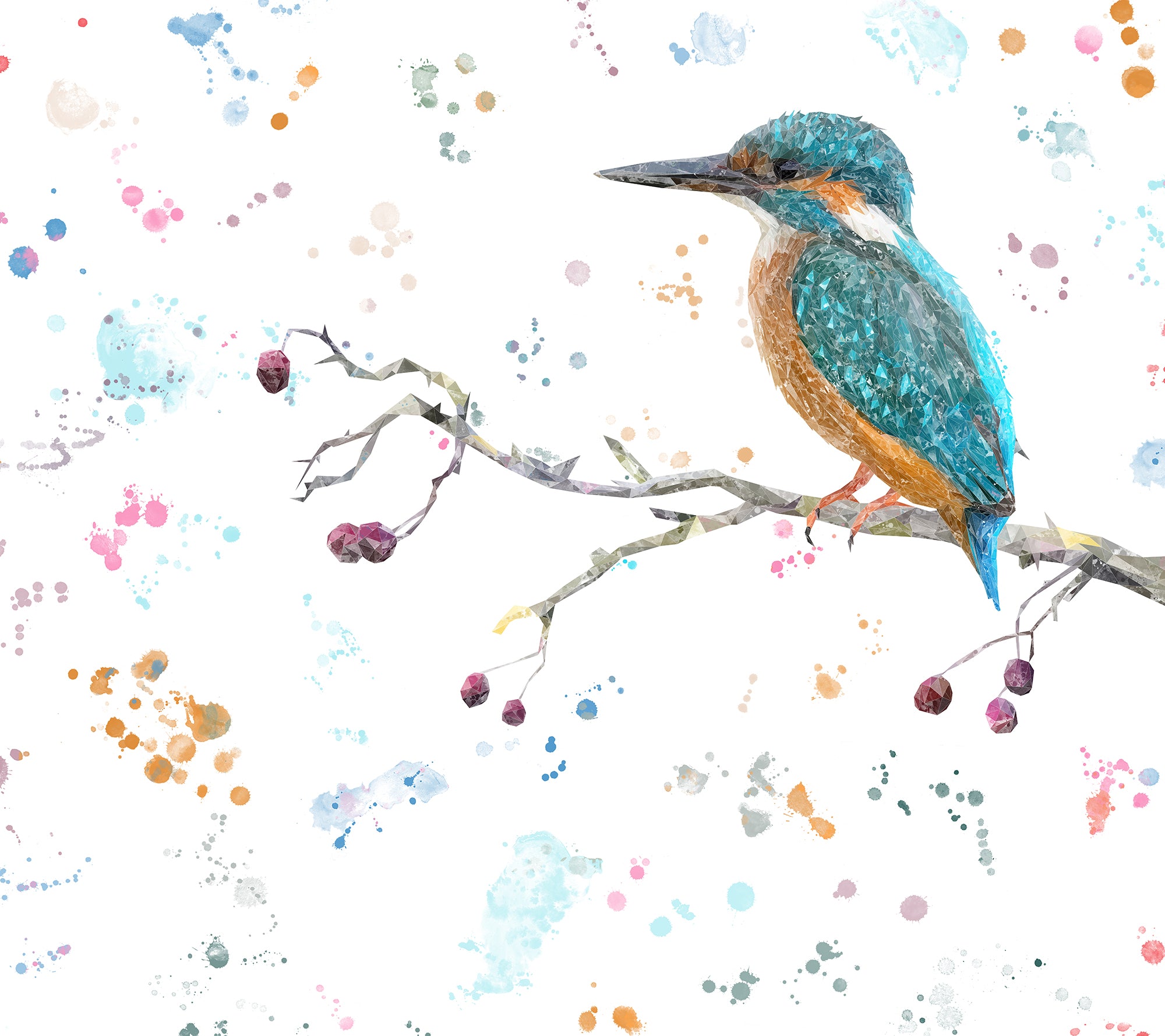 NEW! "On the Lookout" The Kingfisher Kitchen Splashback