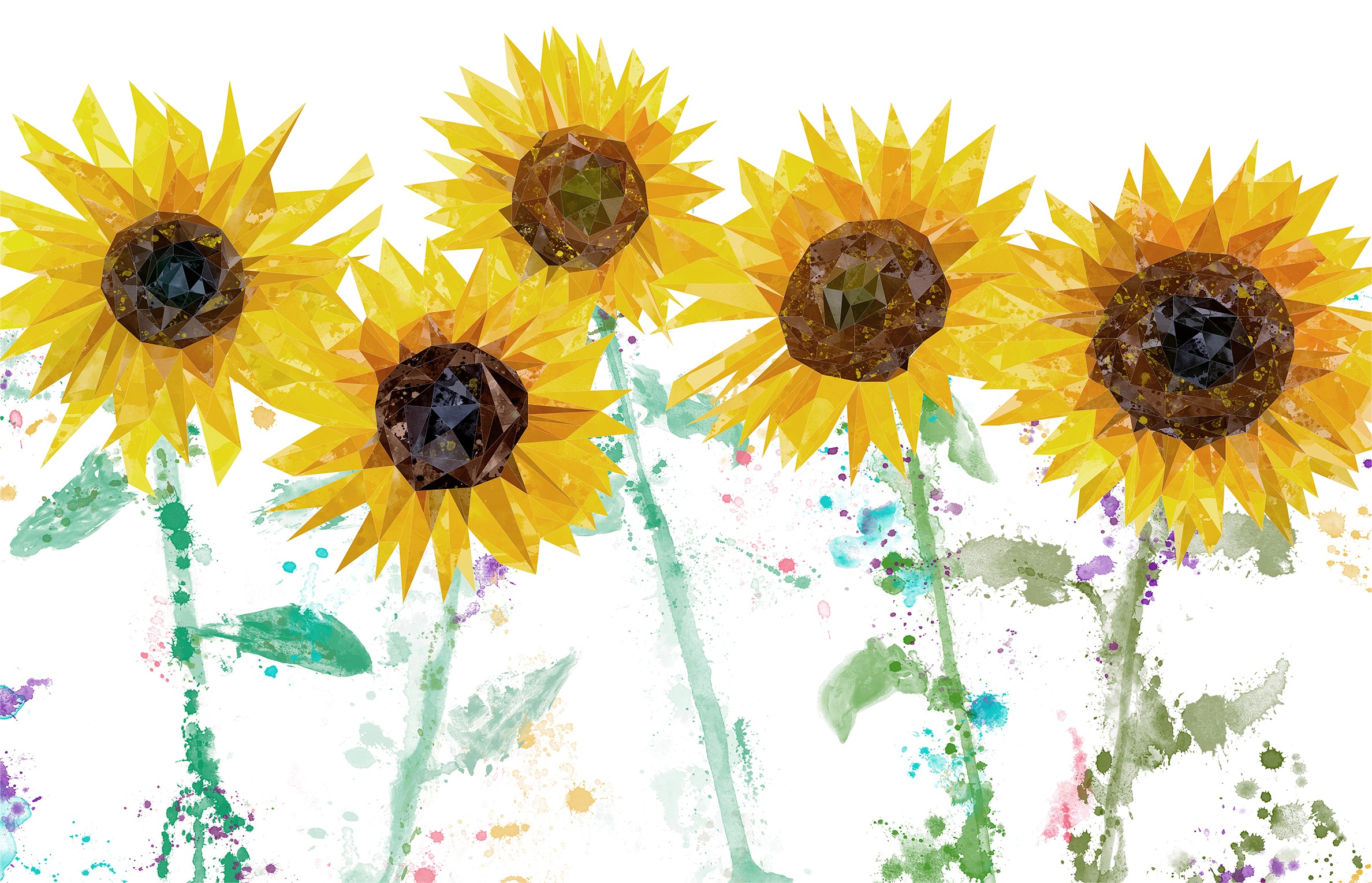 Custom Listing for CH - The Sunflowers 1320mm Wide X 850mm High - ADH