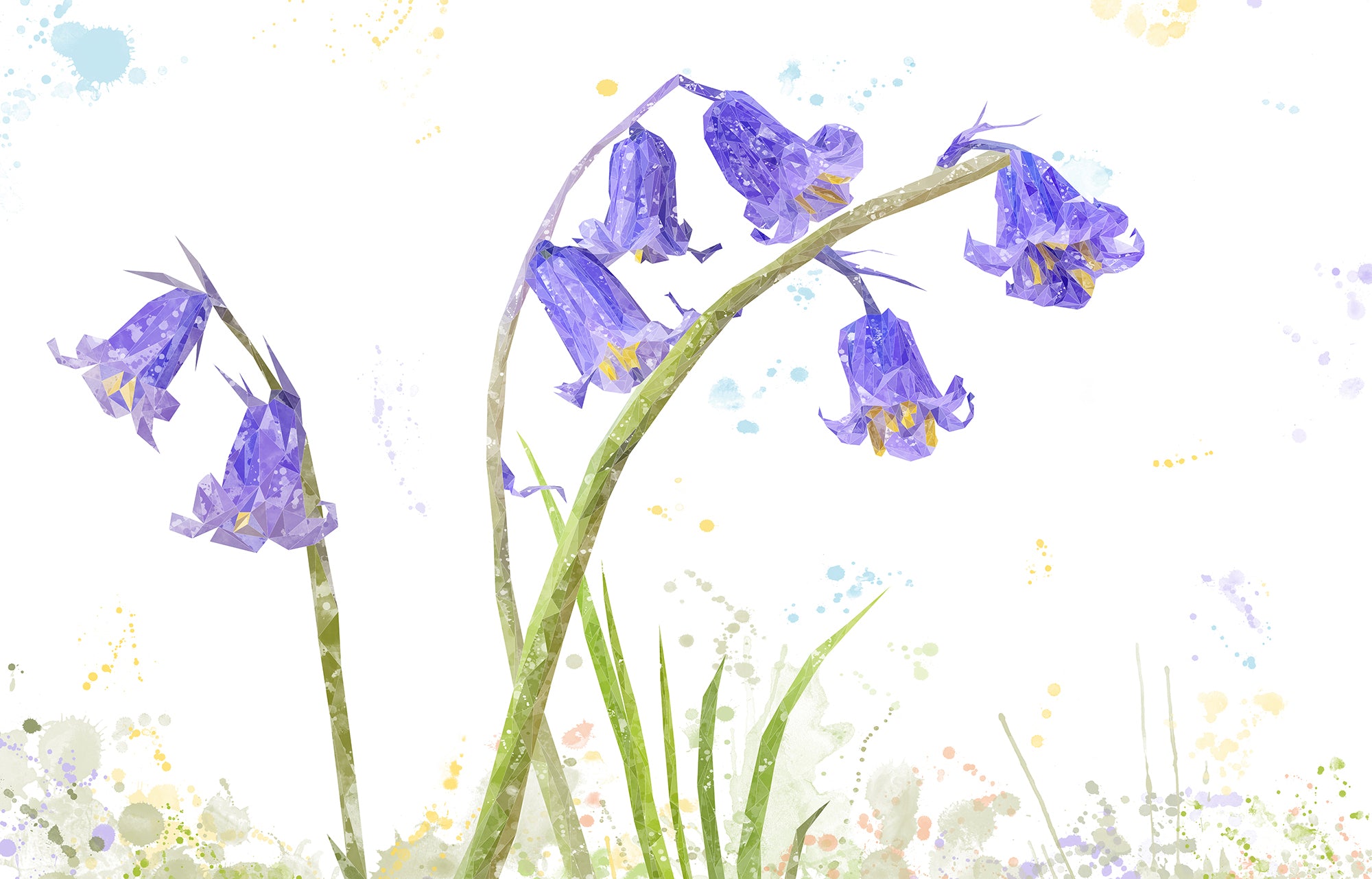 Custom Listing for JJ - The Bluebells - 3 Splashbacks custom piece - Sizes as per customer templates - Reworked - 3 SPLASHBACKS with adhesive