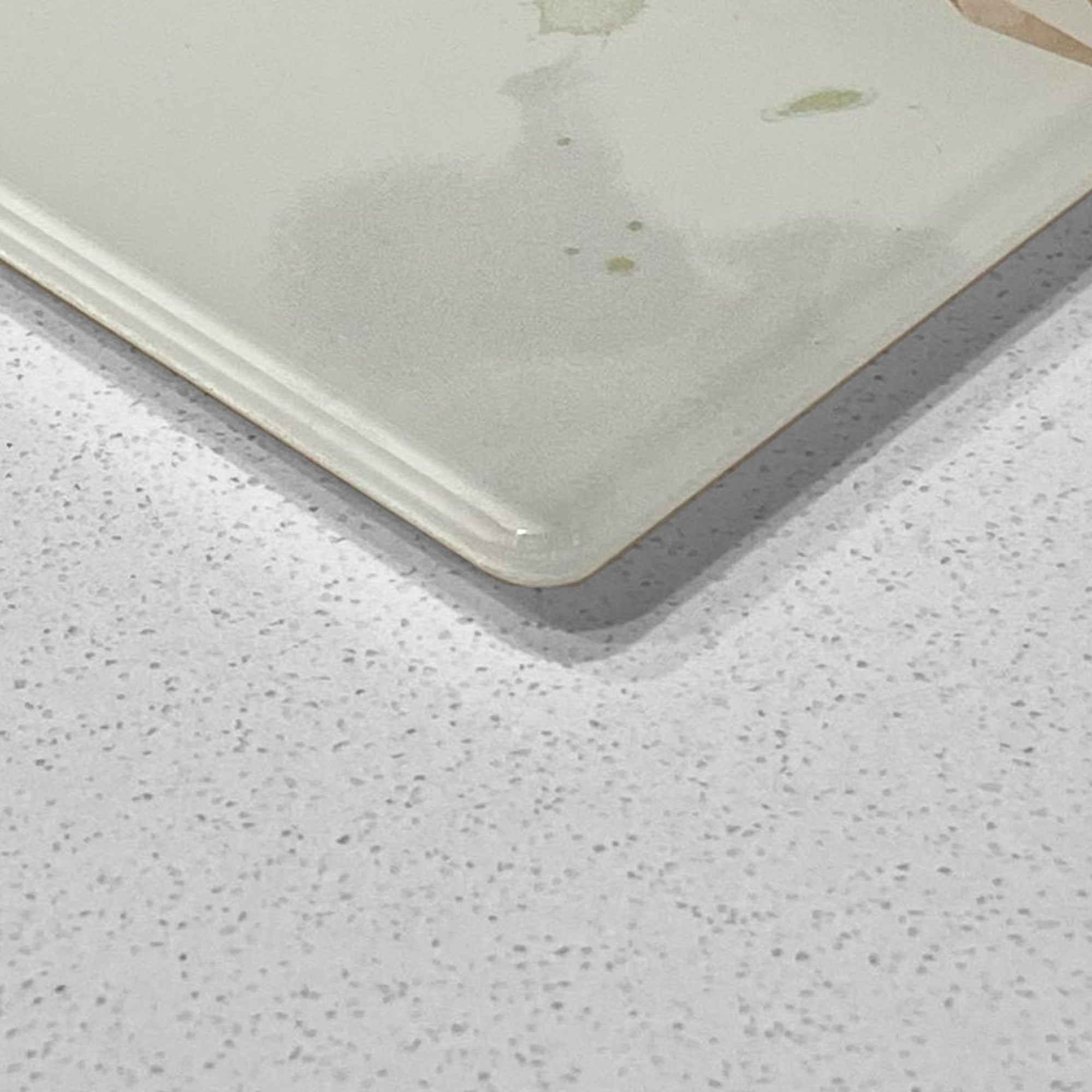 "Rory" The Stag (Grey Background) Premium Glass Placemat - Andy Thomas Artworks