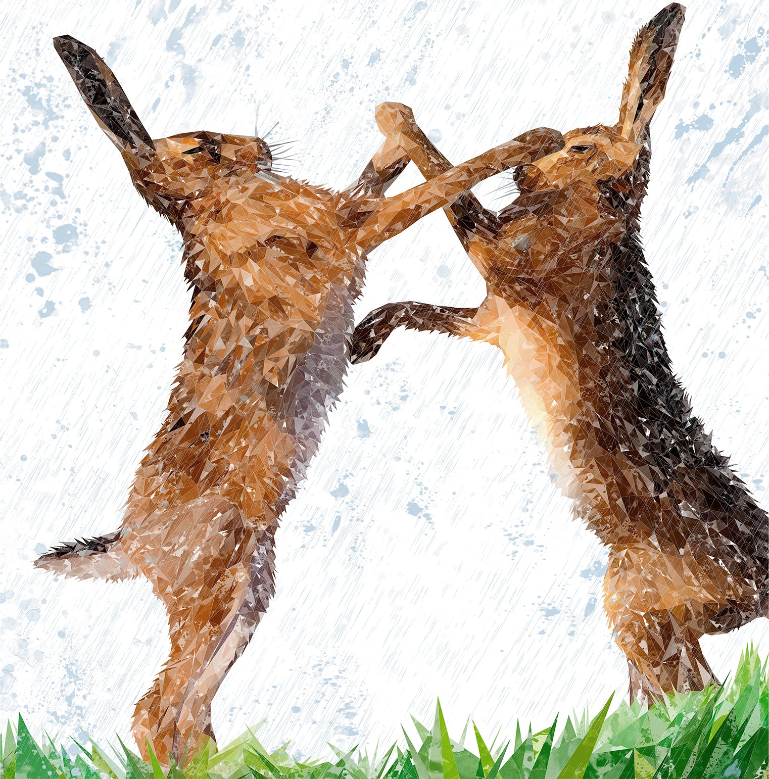 Custom Listing for SH - The Standoff - 710w x 720h - ADH - PRIORITY-DELIVERY - Andy Thomas Artworks