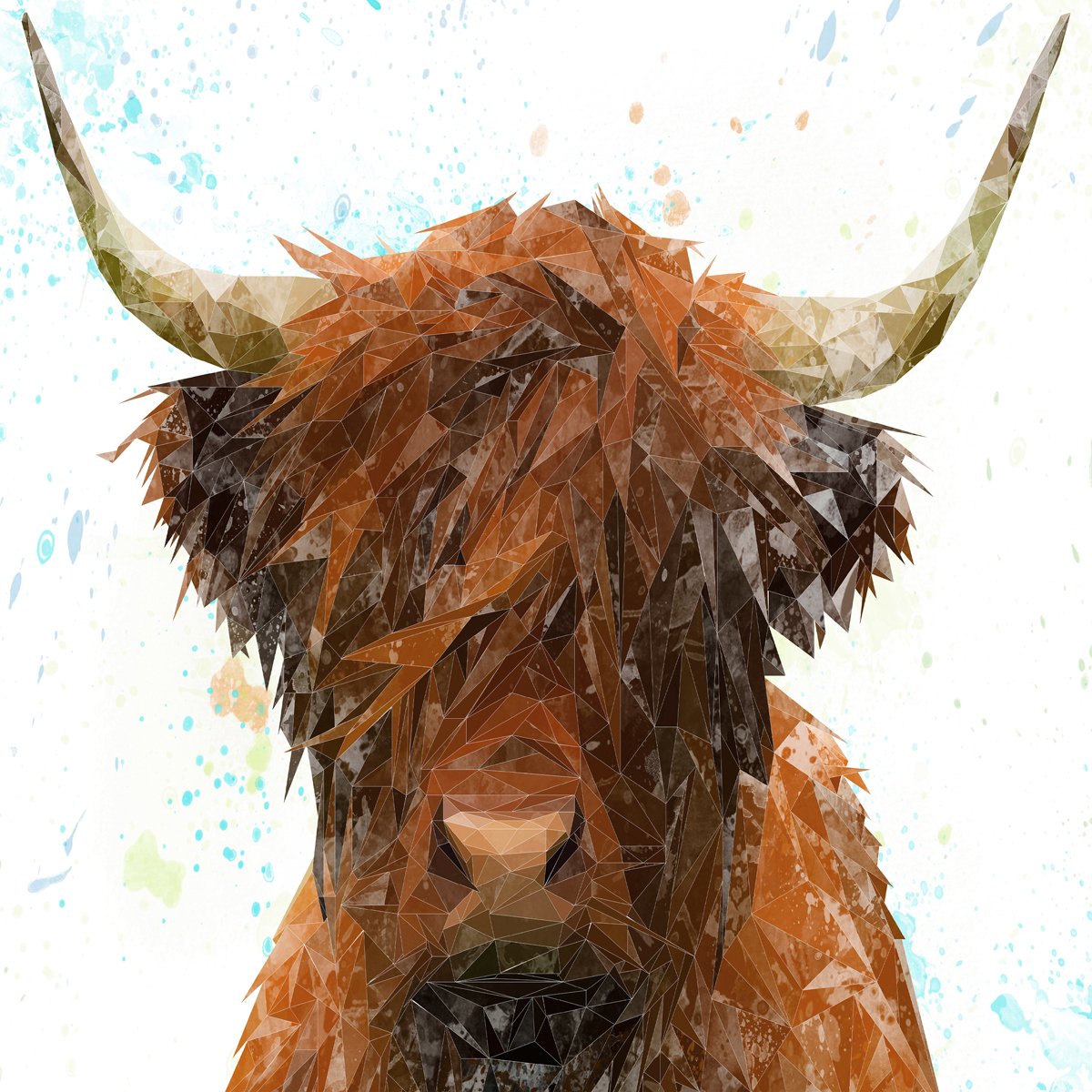 "The Highland" Highland Cow Kitchen Splashback