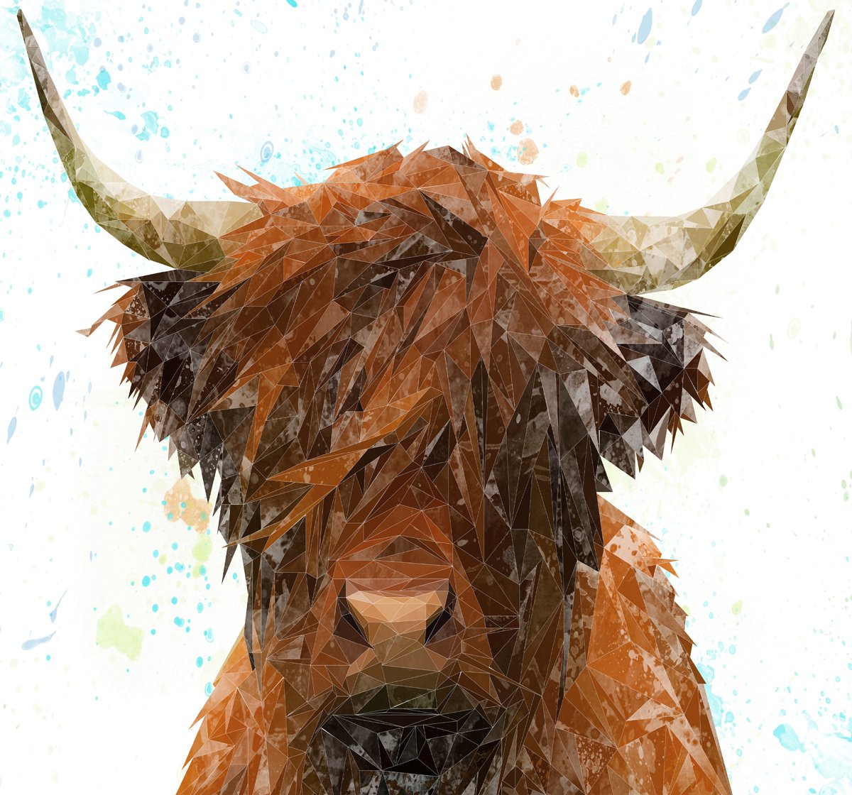 "The Highland" Highland Cow Kitchen Splashback