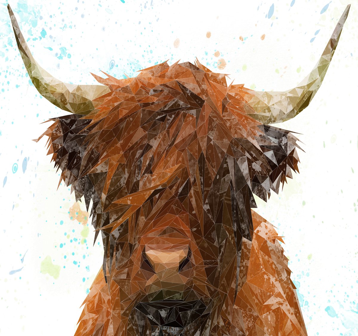 "The Highland" Highland Cow Kitchen Splashback