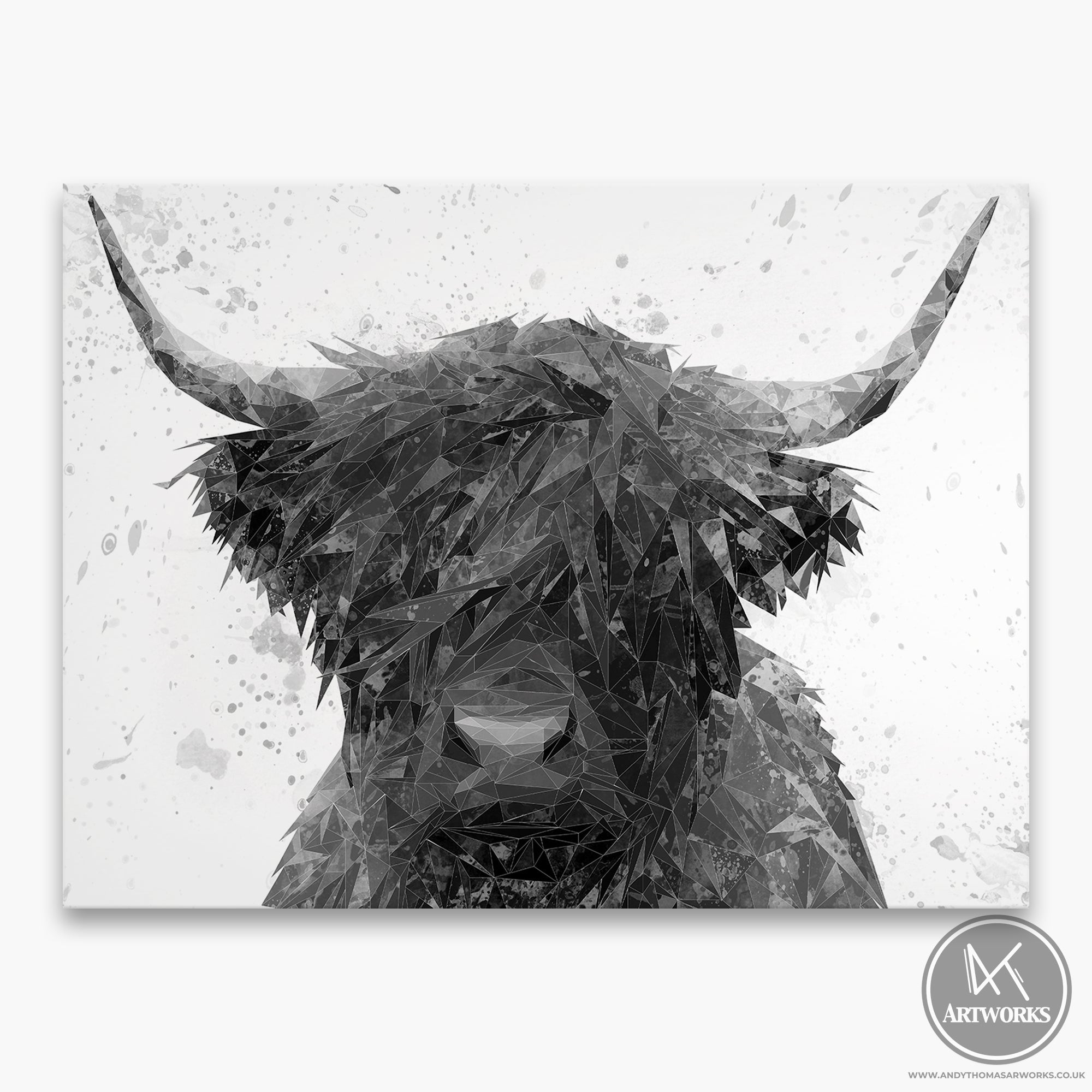 "The Highland" (B&W) Canvas Print