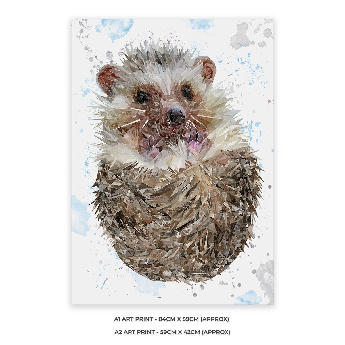 "Milton" The Hedgehog Unframed Art Print - Andy Thomas Artworks