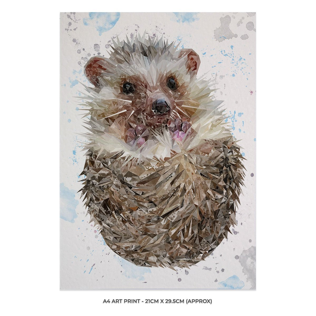 "Milton" The Hedgehog Unframed Art Print - Andy Thomas Artworks