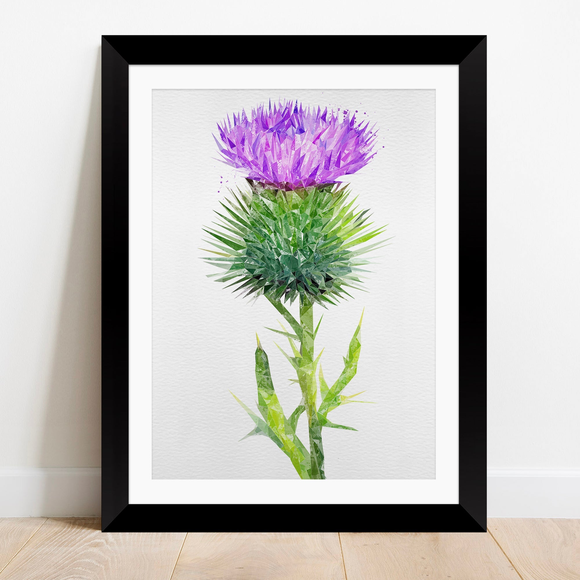 The Thistle (Portrait) Framed & Mounted Art Print