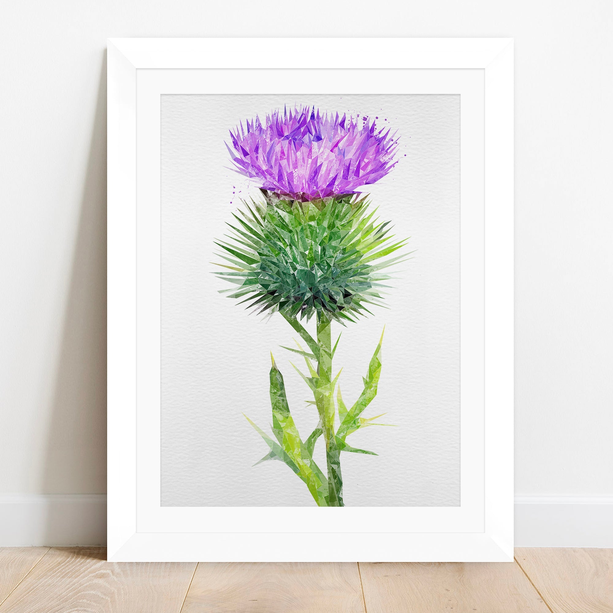 The Thistle (Portrait) Framed & Mounted Art Print