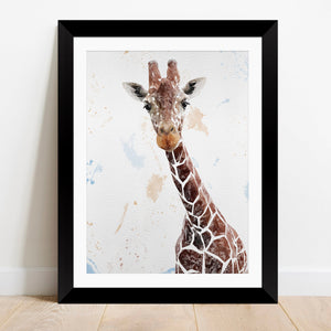 "George" The Giraffe Framed & Mounted Art Print