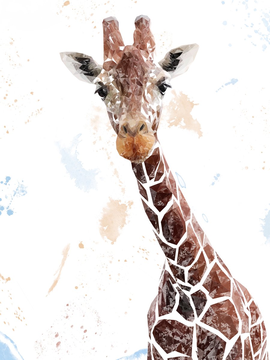 "George" The Giraffe Kitchen Splashback