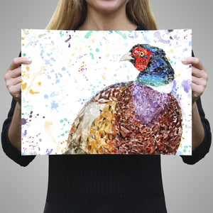 "Marty" The Pheasant Unframed Art Print - Andy Thomas Artworks