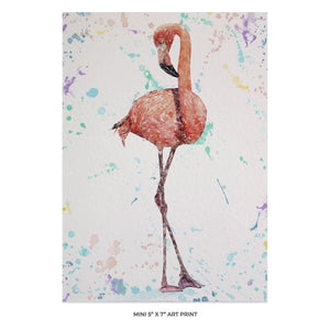 "The Colourful Flamingo" 5x7 Mini Print - Andy Thomas Artworks