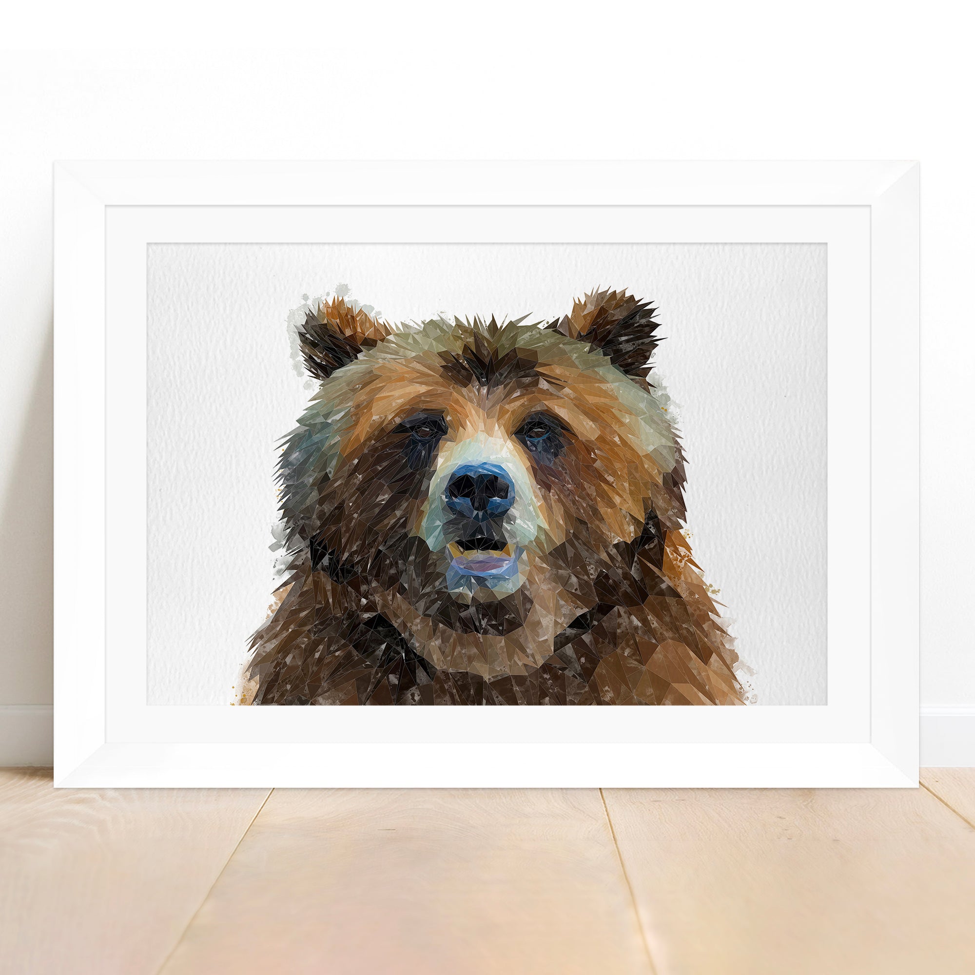 "Monty" The Brown Bear Framed & Mounted Art Print