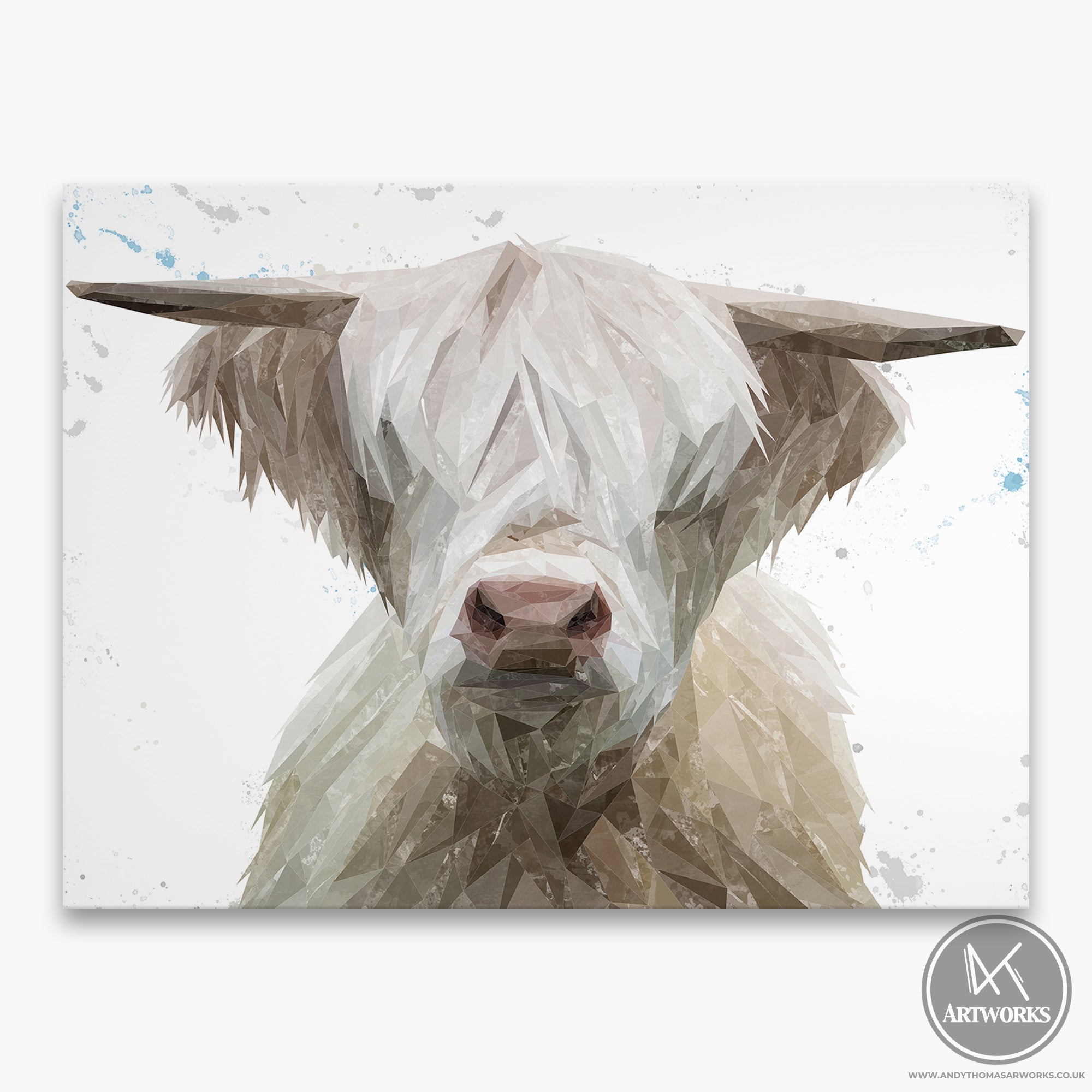 "Evan" The Highland Bull Canvas Print