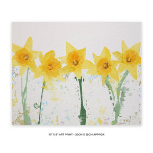 "The Daffodils" 10" x 8" Unframed Art Print - Andy Thomas Artworks