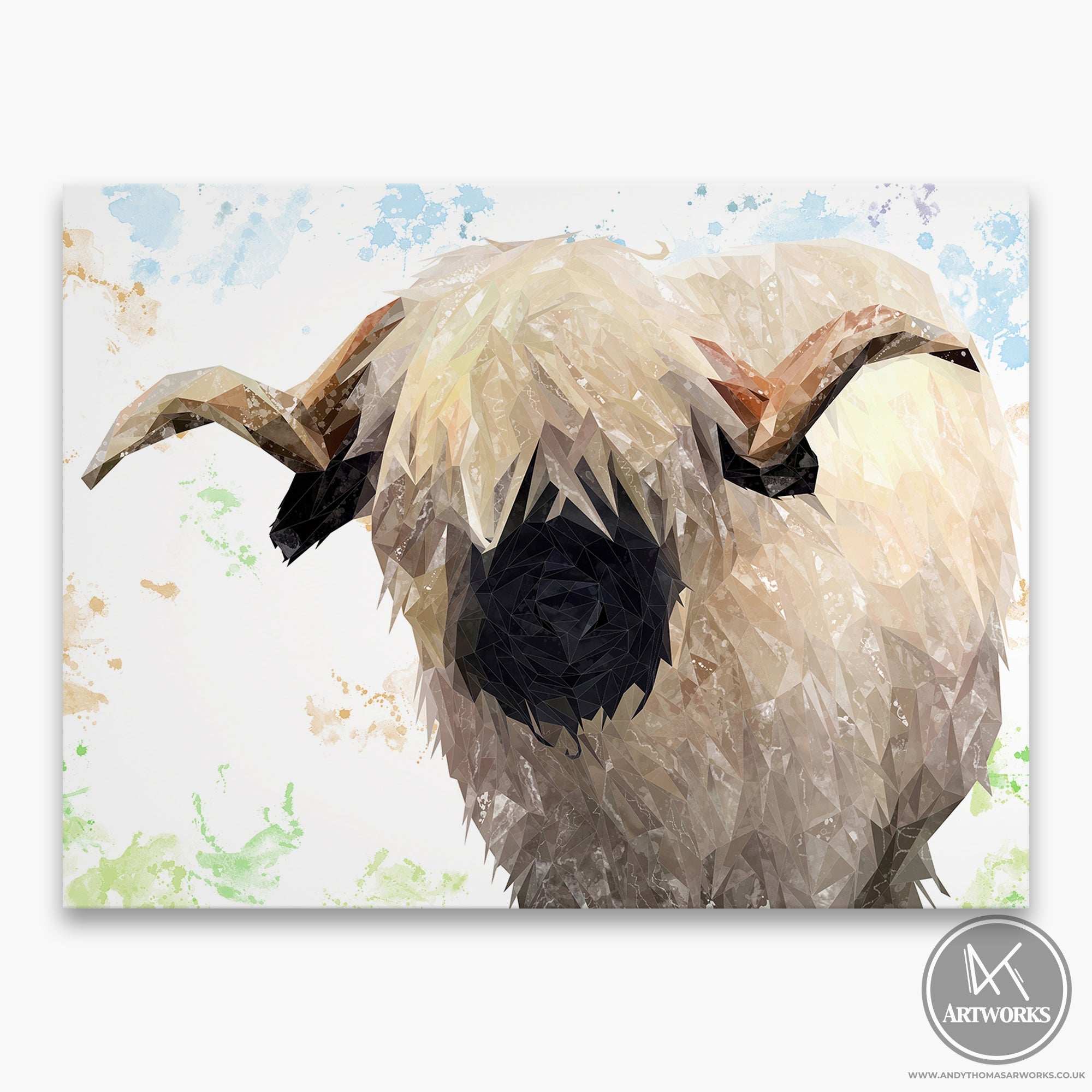 "Bertie" The Valais Ram Canvas Print
