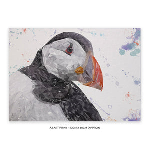 "The Puffin" A3 Unframed Art Print - Andy Thomas Artworks