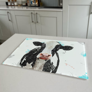 Harriet The Holstein Cow Premium Glass Worktop Saver