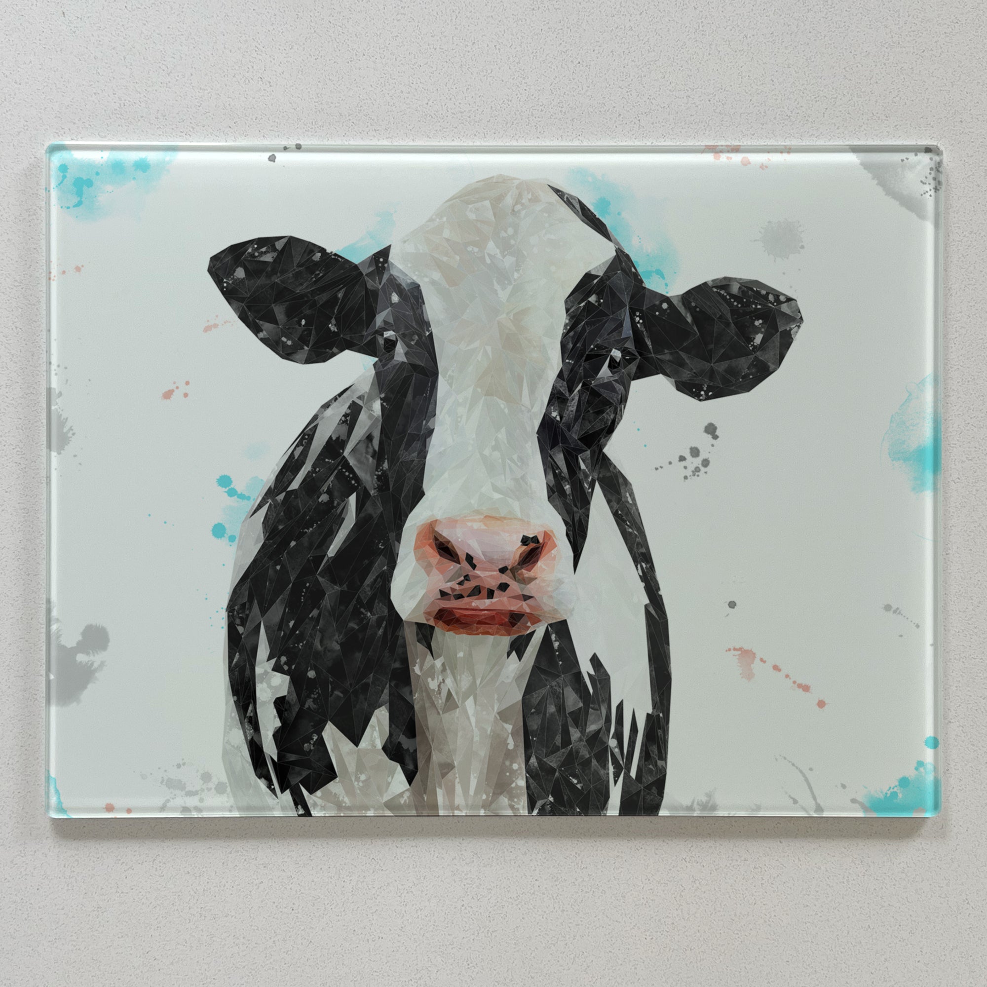Harriet The Holstein Cow Premium Glass Worktop Saver