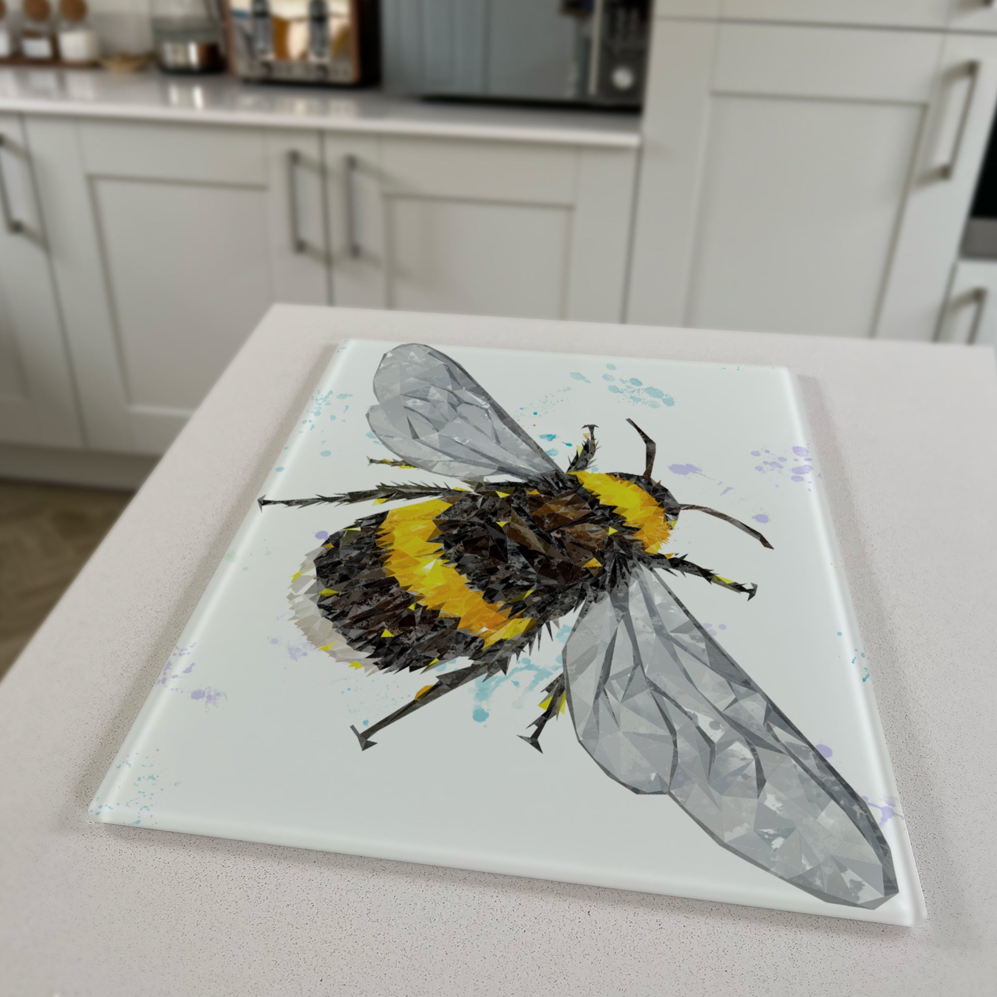 The Bee, Portrait, Premium Glass Worktop Saver