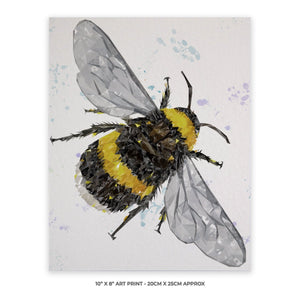 "The Bee" (Portrait) 10" x 8" Unframed Art Print - Andy Thomas Artworks