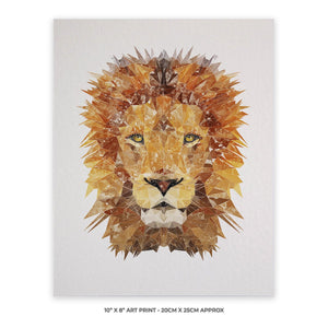 "The Lion" 10" x 8" Unframed Art Print - Andy Thomas Artworks