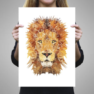 "The Lion" Unframed Art Print - Andy Thomas Artworks