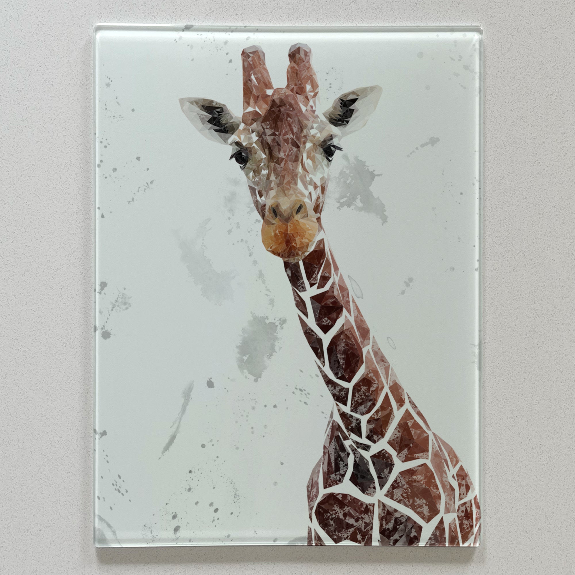 George, Portrait, Grey Background, Premium Glass Worktop Saver