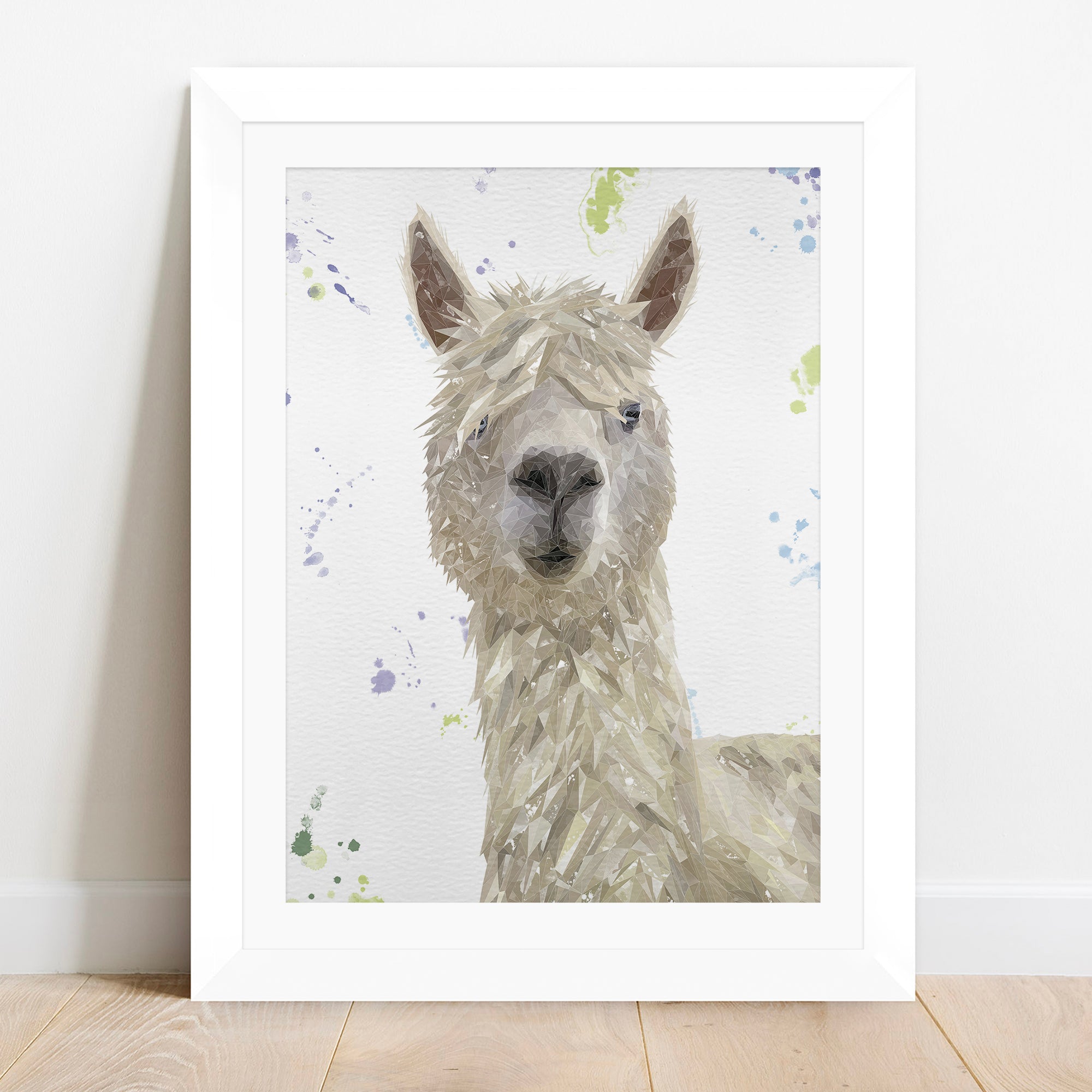 "Rowland" The Alpaca Framed & Mounted Art Print