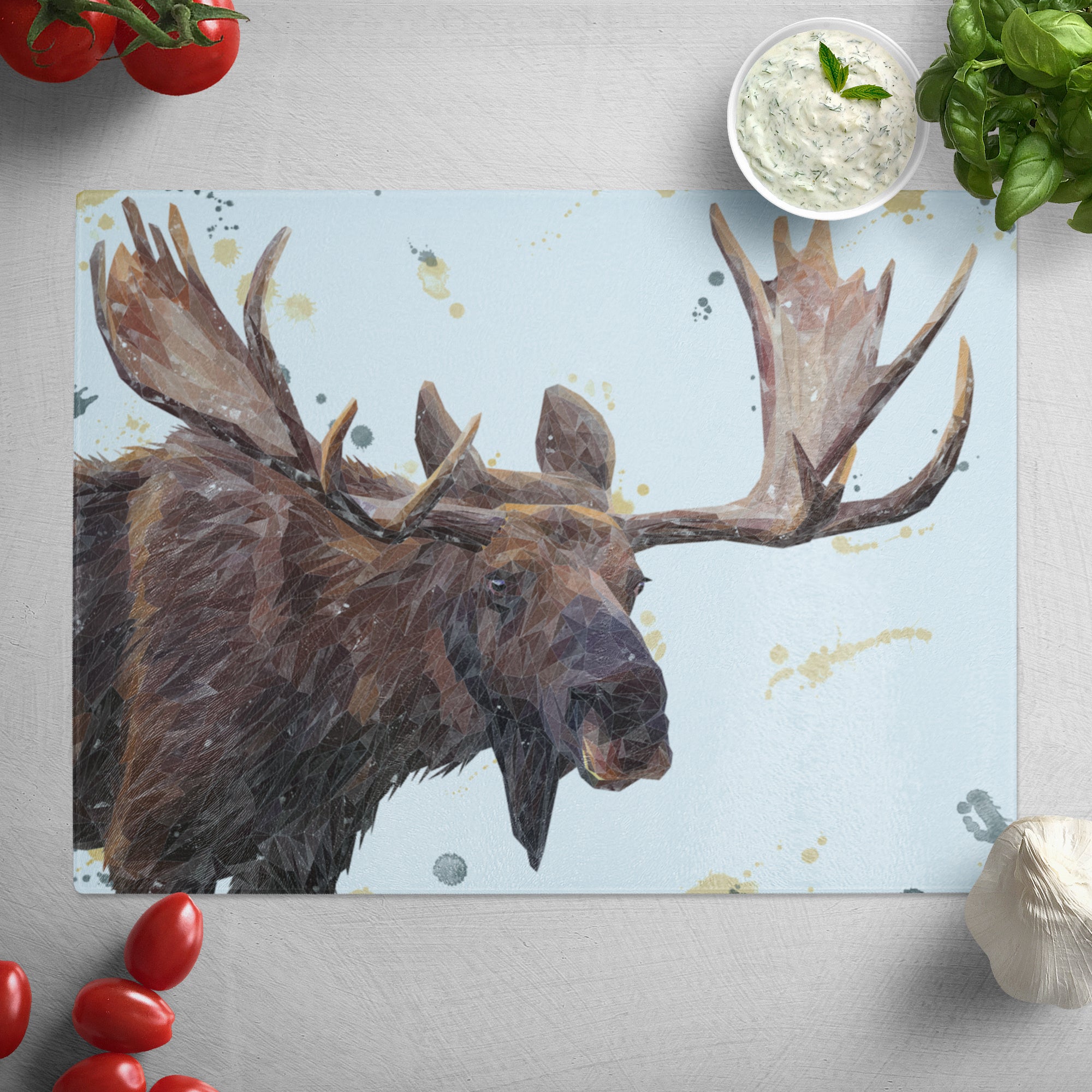 "Maurice" The Moose Glass Worktop Saver