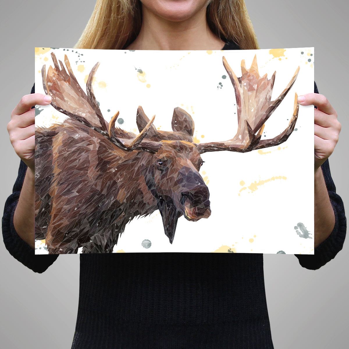 "Maurice" The The Moose A3 Unframed Art Print - Andy Thomas Artworks