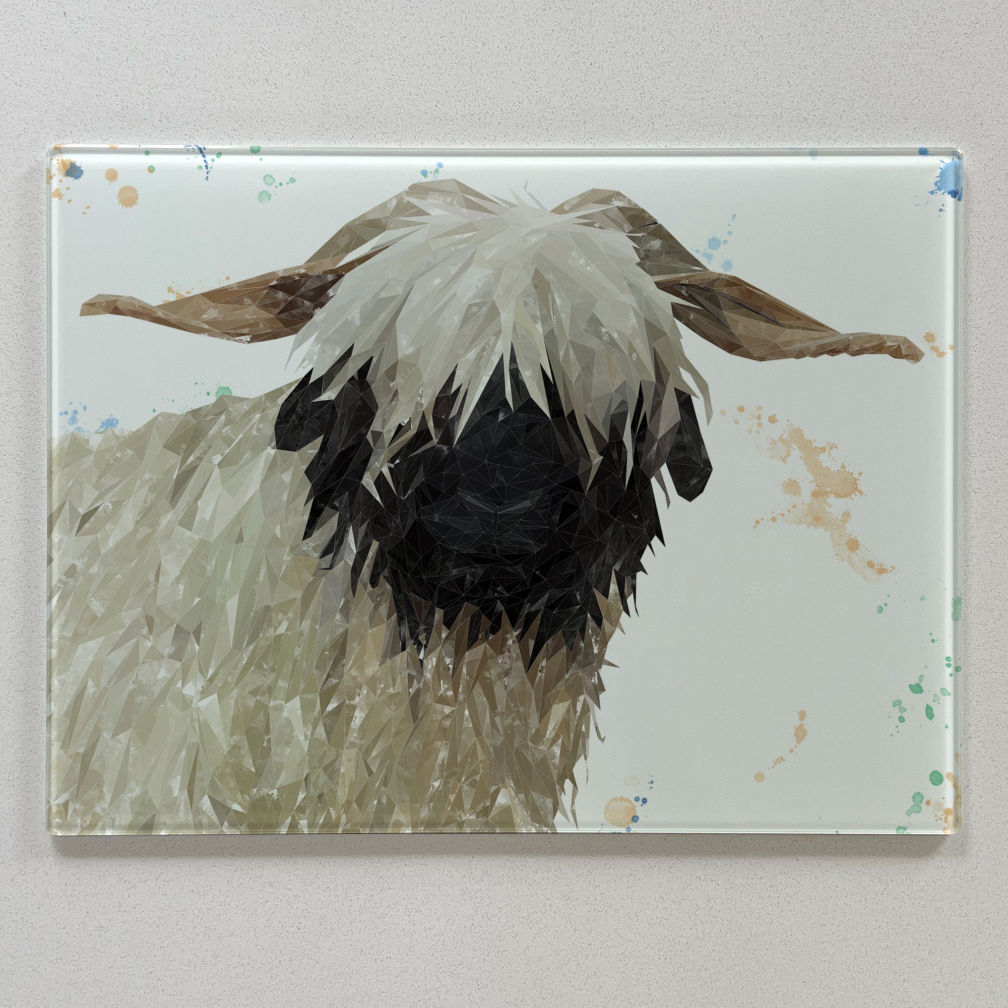Bertha The Valais Blacknose Sheep Premium Glass Worktop Saver