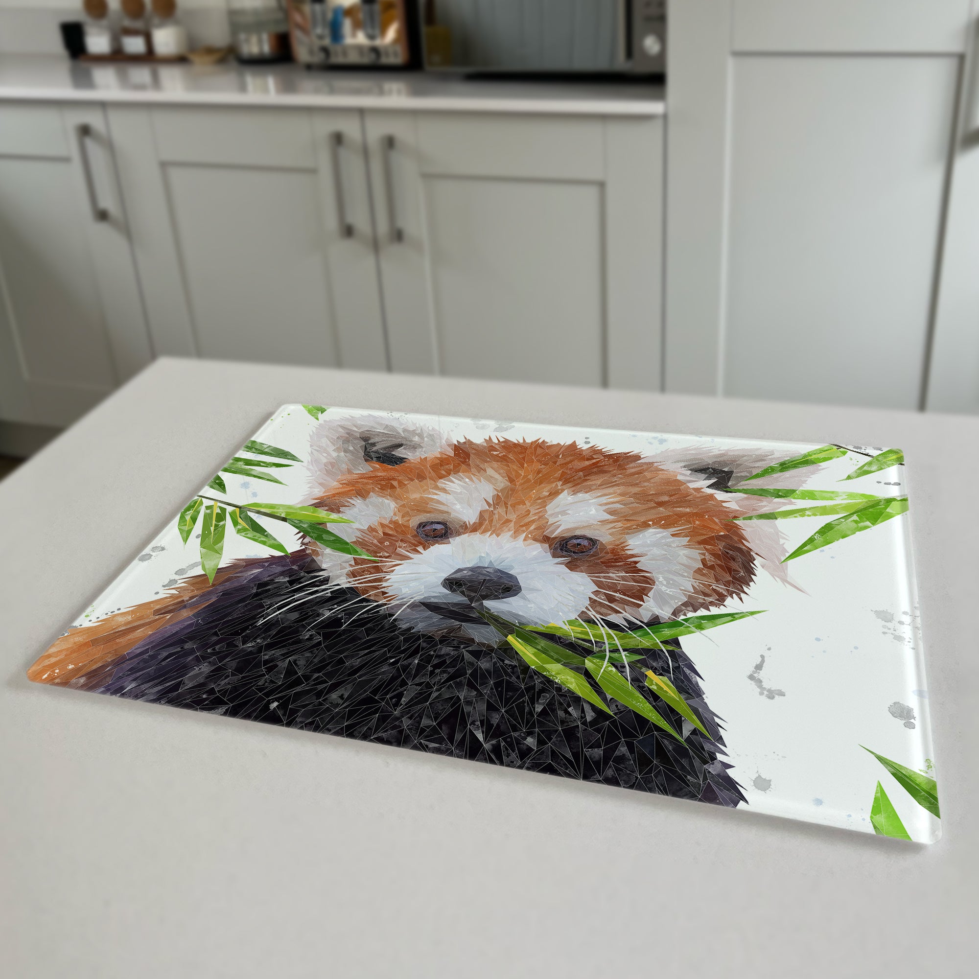 Red The Red Panda Premium Glass Worktop Saver