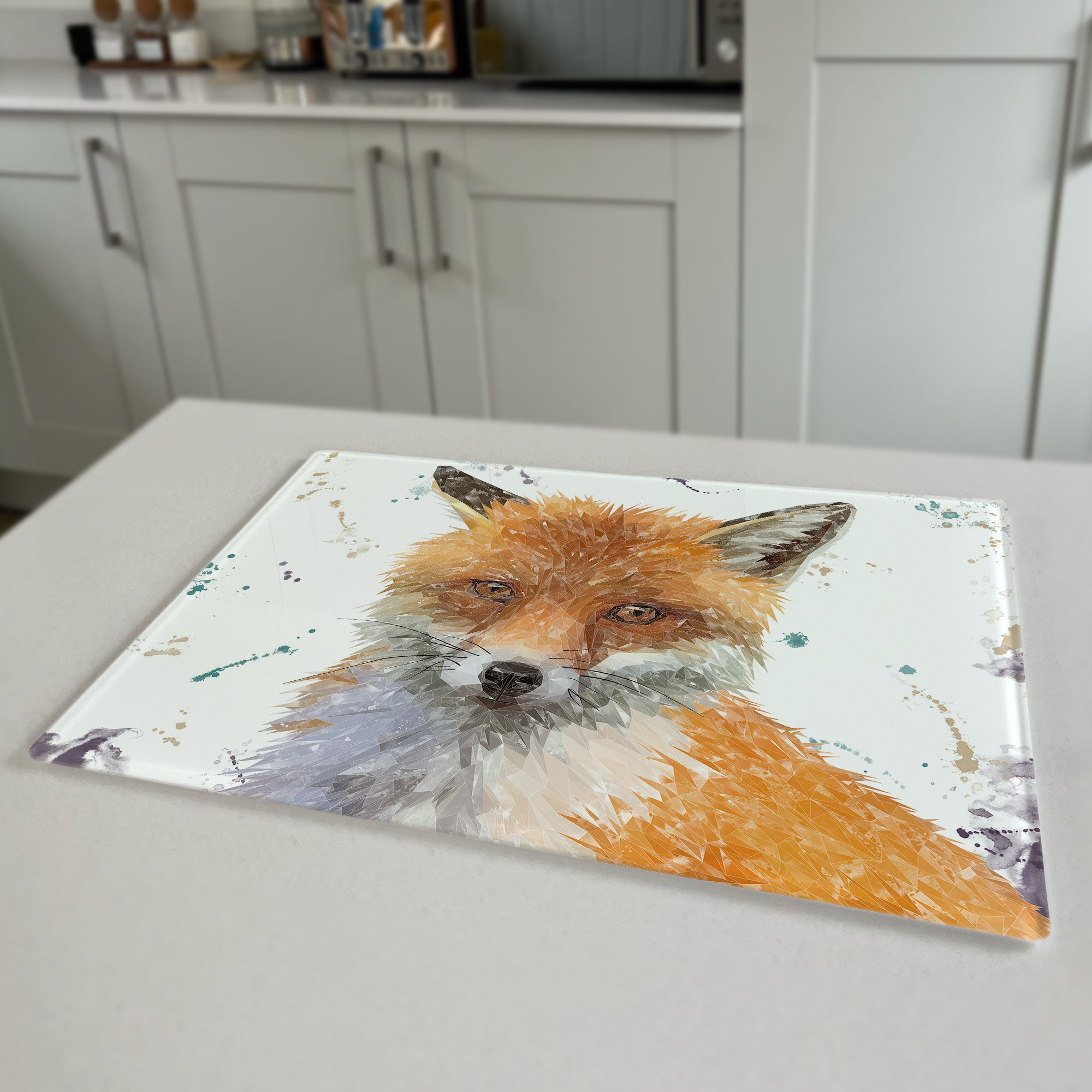 Rusty The Fox Premium Glass Worktop Saver
