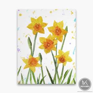"New Beginnings" Daffodils Canvas Print