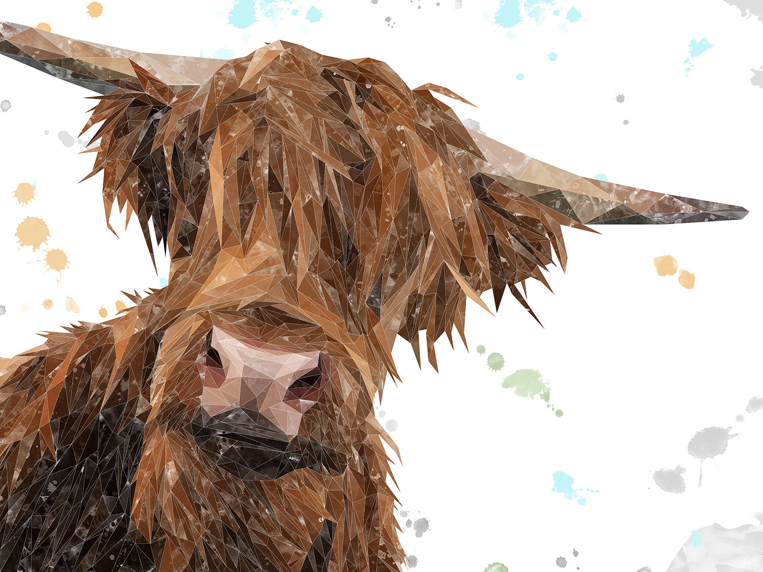 "Mac" The Highland Bull Canvas Print