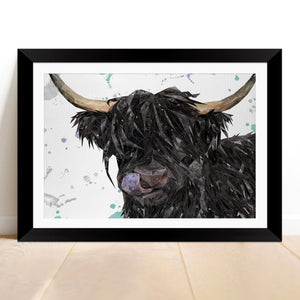 "Mabel" The Highland Cow Framed & Mounted Art Print