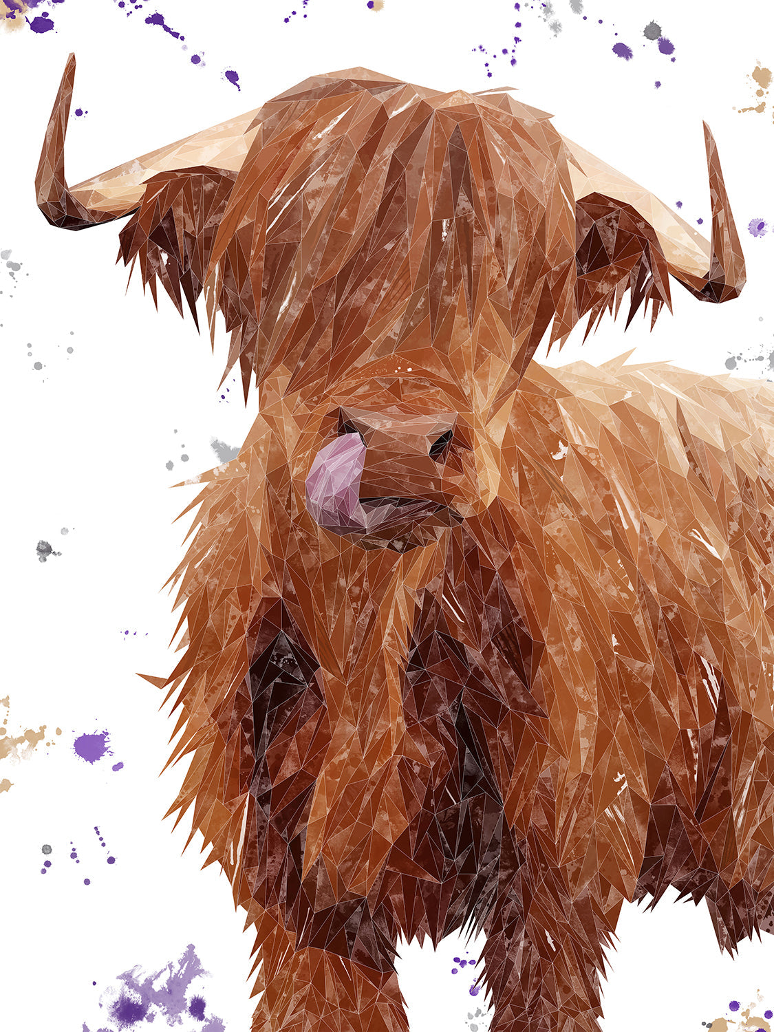 "Stephen Thomas" The Highland Bull Canvas Print