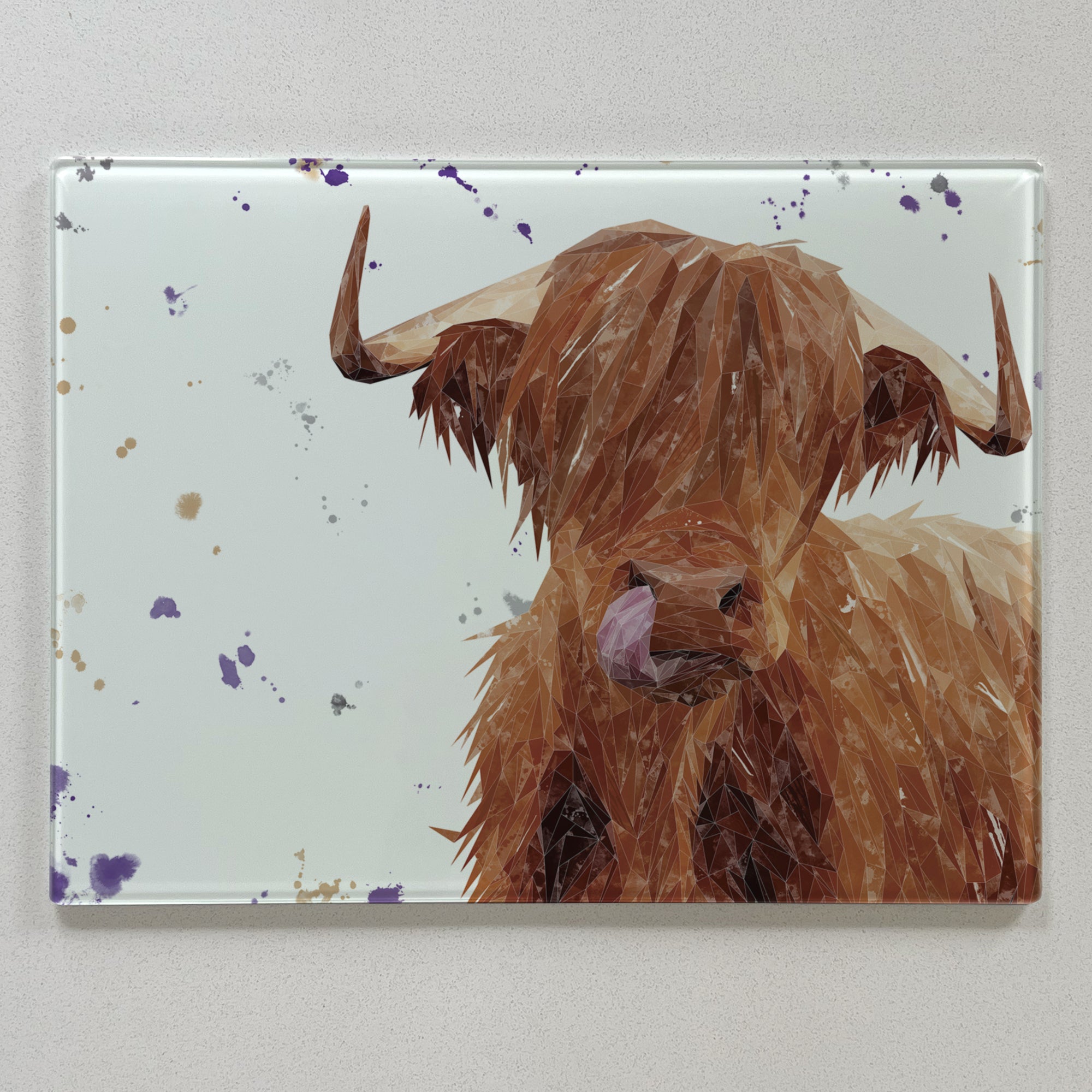 Steven Thomas The Highland Bull Premium Glass Worktop Saver