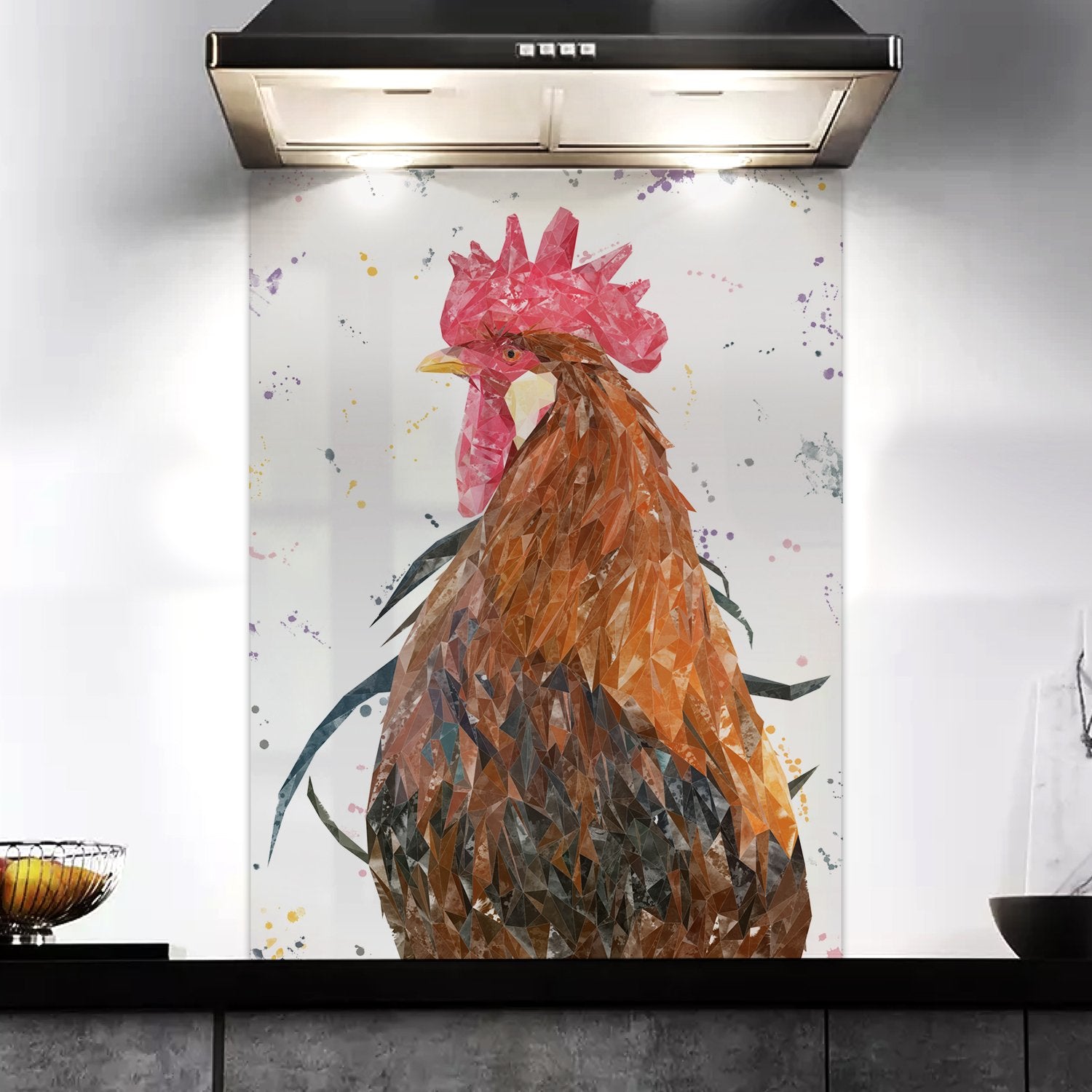 "Cooper" The Cockerel Kitchen Splashback